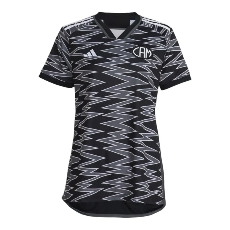 Camisa Atlético Mineiro III 24/25 - Torcedor Adidas Feminina - Preta com detalhes em branco