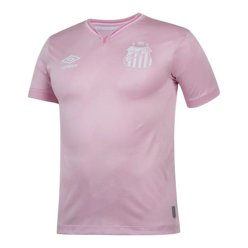 Camisa Santos Edição especial Outubro Rosa 24/25 - Torcedor Umbro Masculina - Rosa