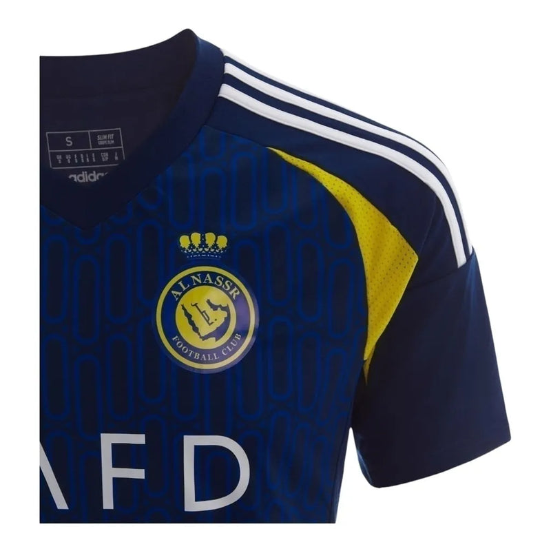 Camisa Al-Nassr II 24/25 - Torcedor Adidas Masculina - Azul com detalhes em amarelo e branco