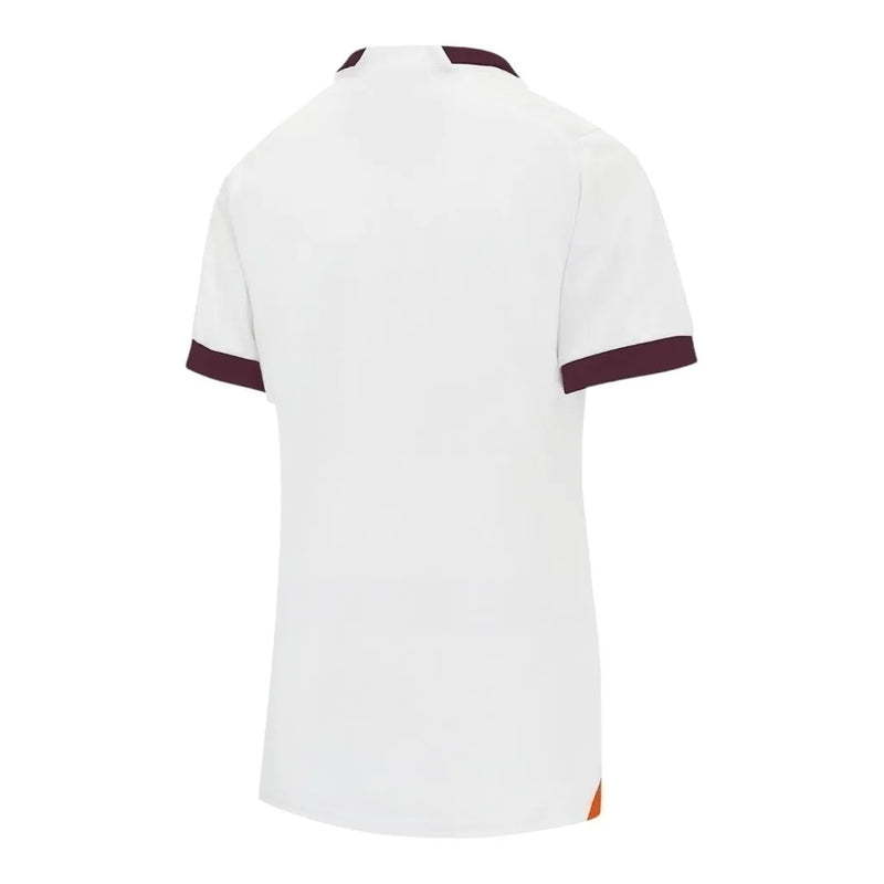 Camisa Manchester City II 23/24 - Torcedor Puma Feminina - Branca com detalhes em vinho