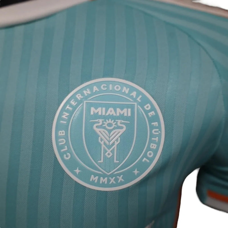 Camisa Inter Miami III 24/25 - Jogador Adidas Masculina - Verde com detalhes em rosa