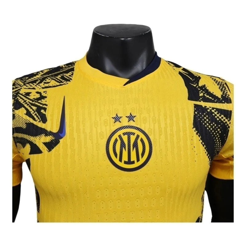 Camisa Inter de Milão III 24/25 - Jogador Nike Masculina - Amarela com detalhes em azul