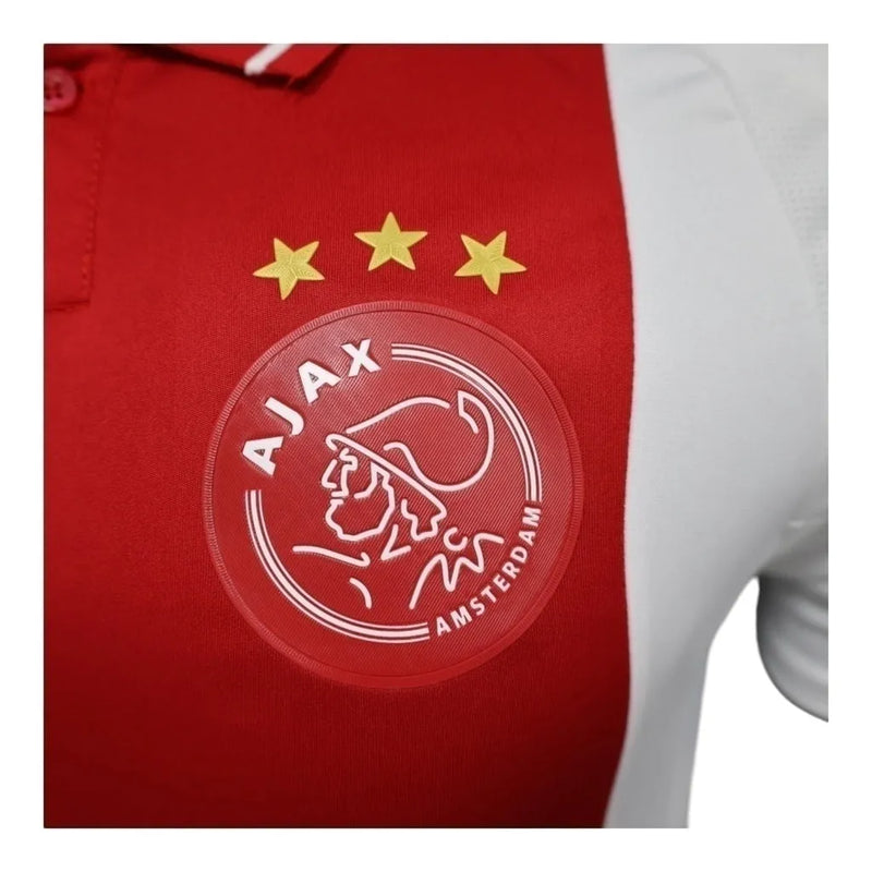 Camisa Ajax I 24/25 - Jogador Adidas Masculina - Branca e vermelha