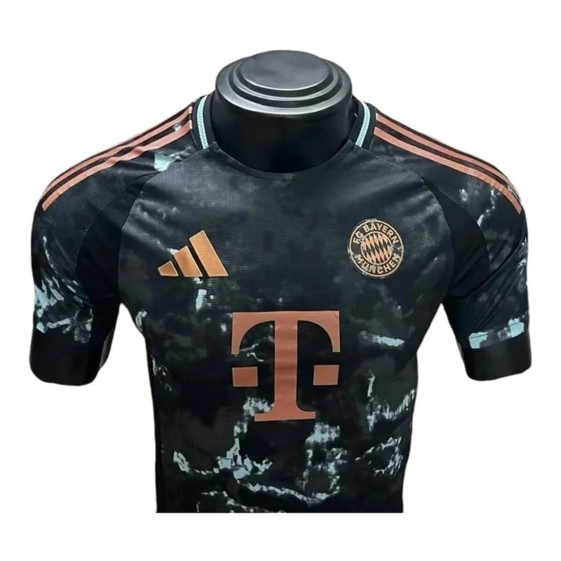 Camisa Bayern de Munique II 24/25 - Jogador Adidas Masculina - Preta com detalhes em verde e marrom