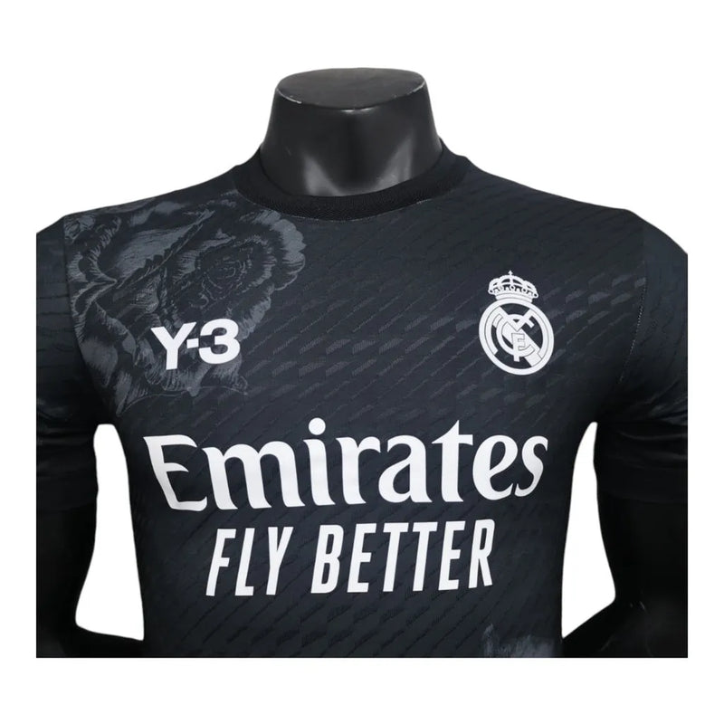 Camisa Edição especial Real Madrid 24/25 - Jogador Y-3 Masculina - Preta