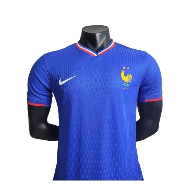 Camisa Seleção da França I 24/25 - Jogador Nike Masculina - Azul com detalhes em vermelho e branco