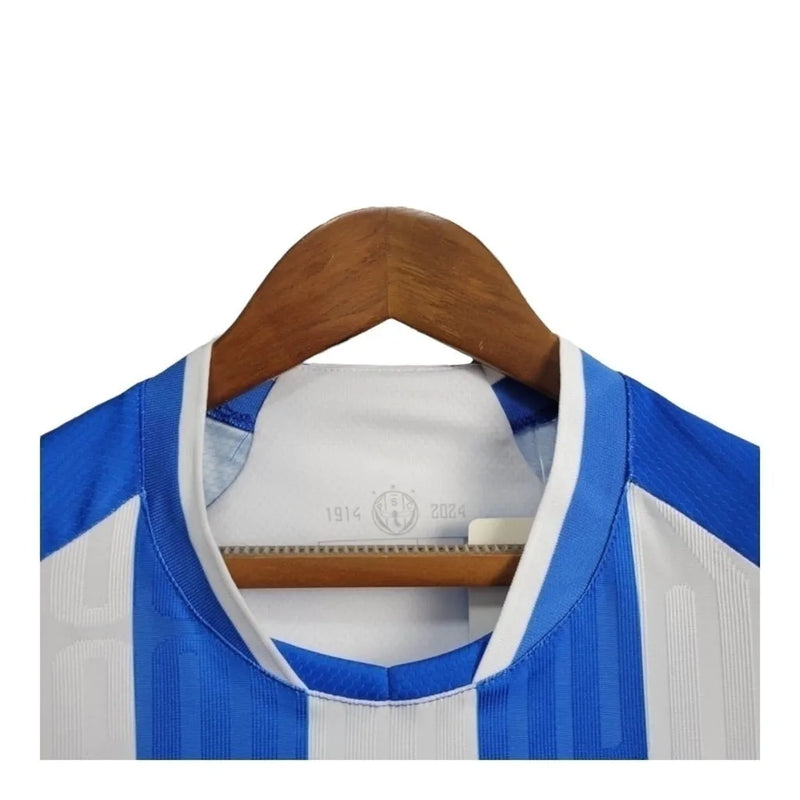 Camisa Paysandu I 24/25 - Torcedor Lobo Feminina - Branca com listra azul