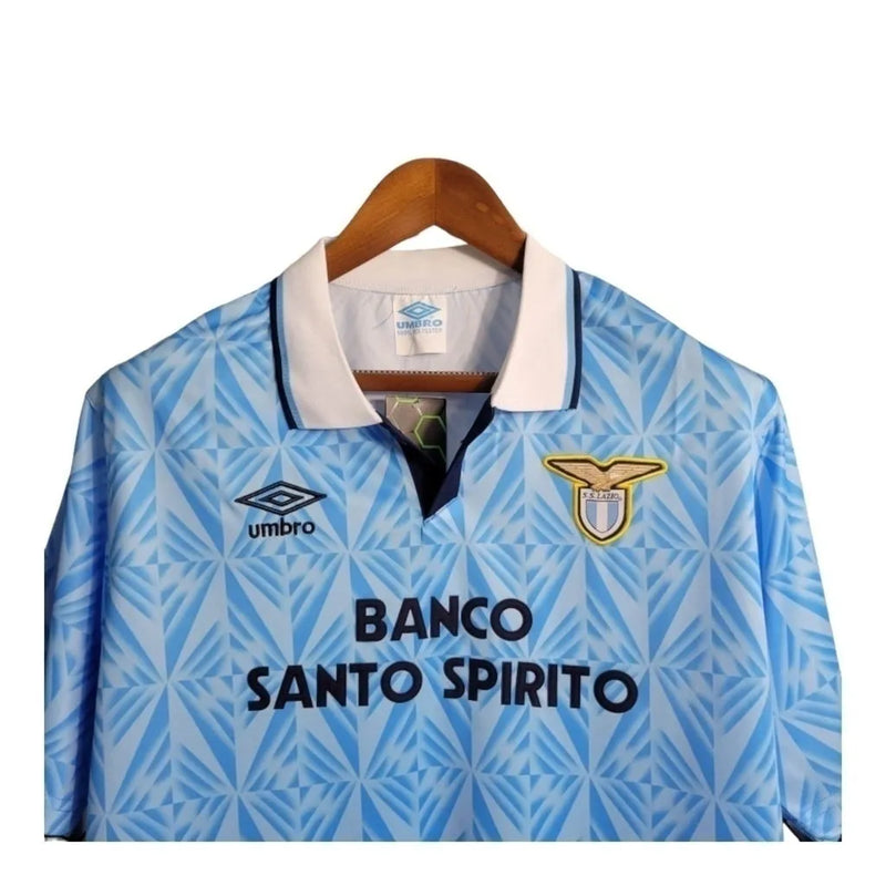 Camisa Retrô Lazio 1991 - Umbro Masculina - Azul com detalhes em branco