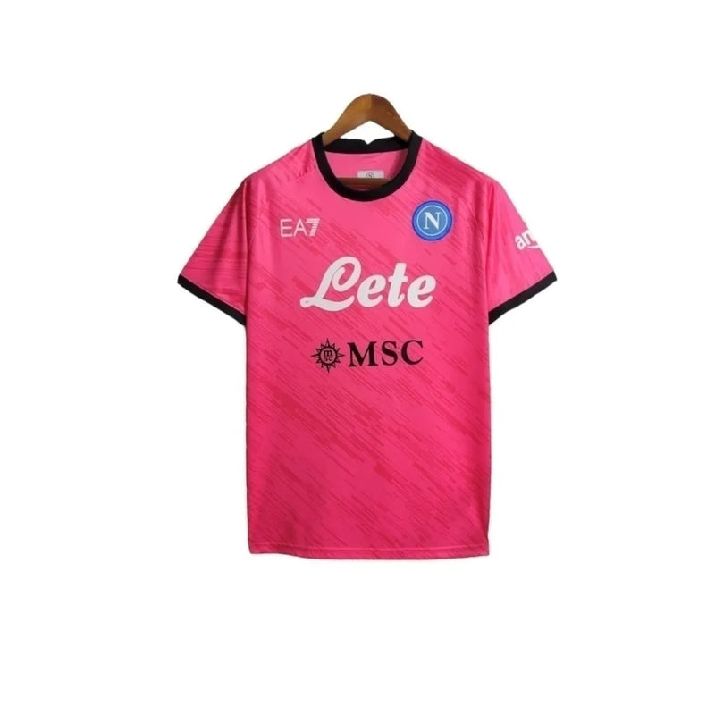 Camisa Napoli Goleiro 23/24 - Torcedor EA7 Masculina - Rosa