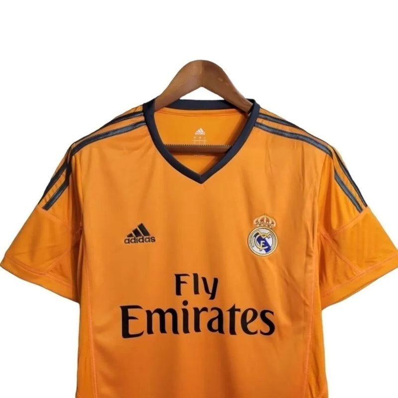 Camisa Retrô Real Madrid II 13/14 - Masculina Adidas - Laranja com detalhes em cinza