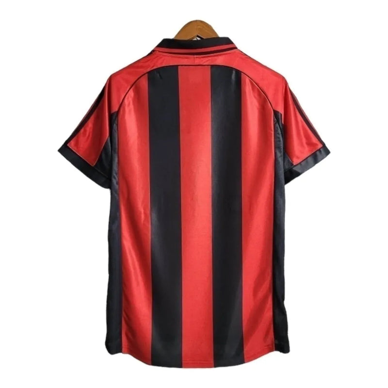 Camisa Retrô AC Milan I 1998/1999 - Masculina Adidas - Vermelha e preta