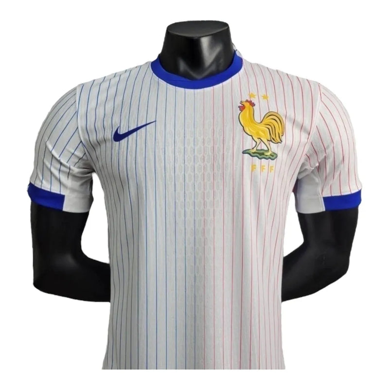 Camisa França II 24/25 - Jogador Nike Masculina - Branca com detalhes em azul e vermelho