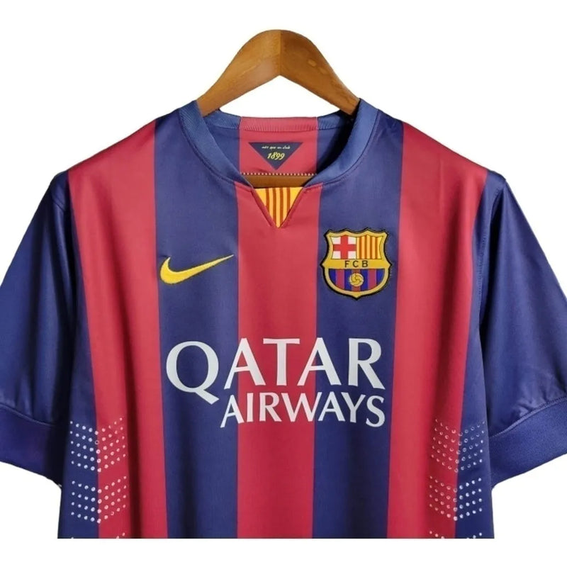 Camisa Retrô Barcelona I 14/15 - Masculina Nike - Azul e vermelha