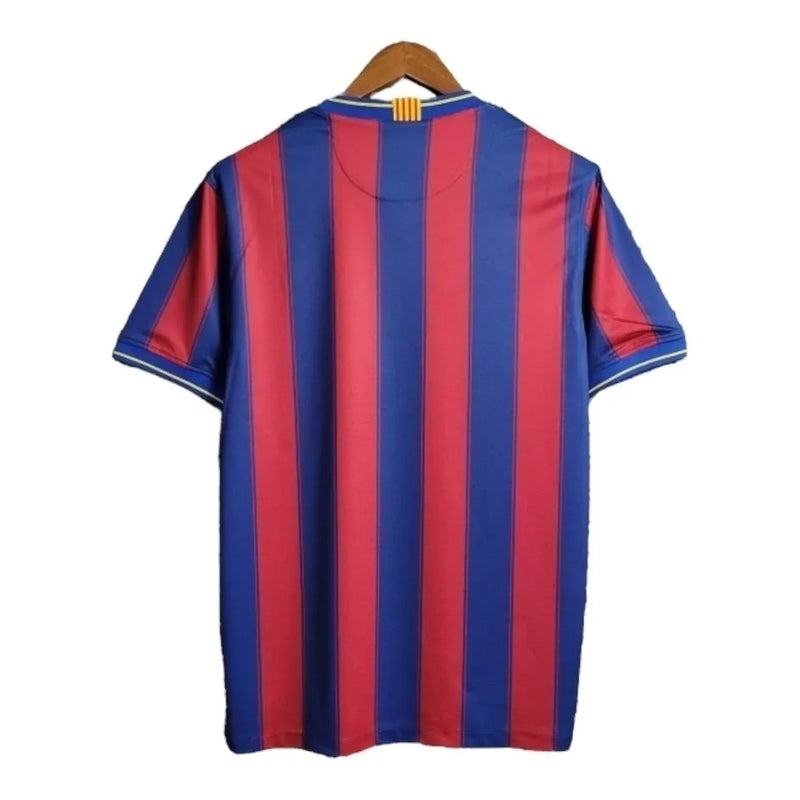 Camisa Retrô Barcelona I 09/10 - Masculina Nike - Vermelha e azul