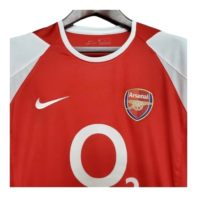 Camisa Retrô Arsenal I 02/04 - Masculina Nike - Vermelha e branca