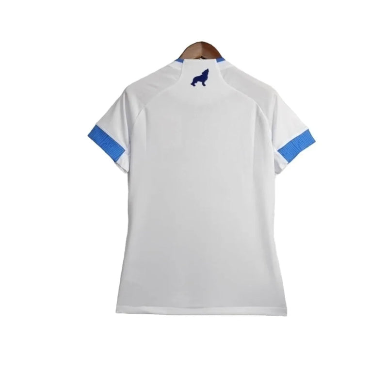 Camisa Paysandu I 24/25 - Torcedor Lobo Feminina - Branca com detalhes em azul