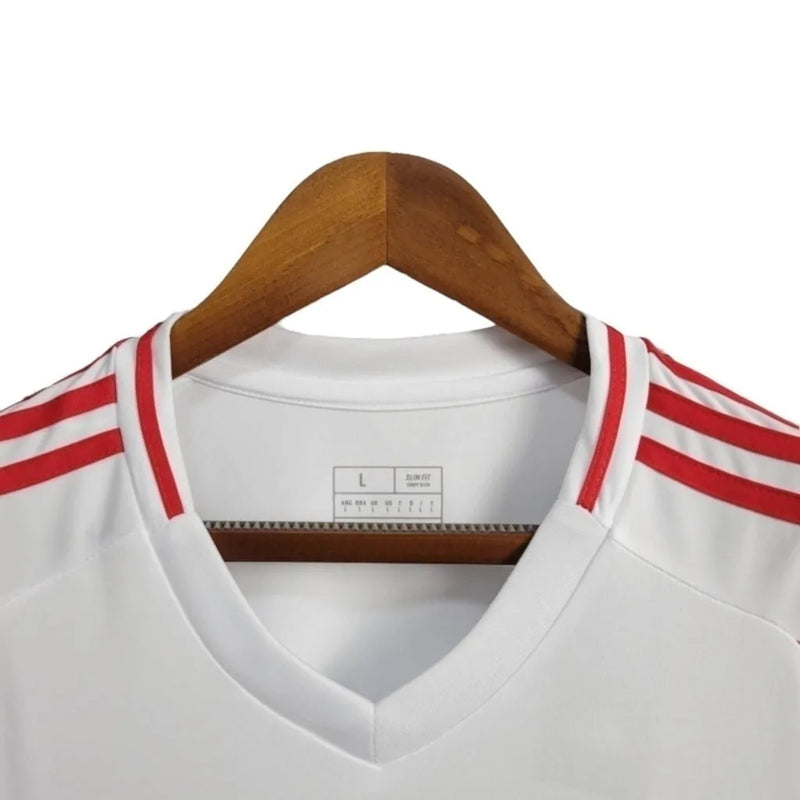 Camisa Chile II 24/25 - Torcedor Adidas Masculina - Branca com detalhes em vermelho