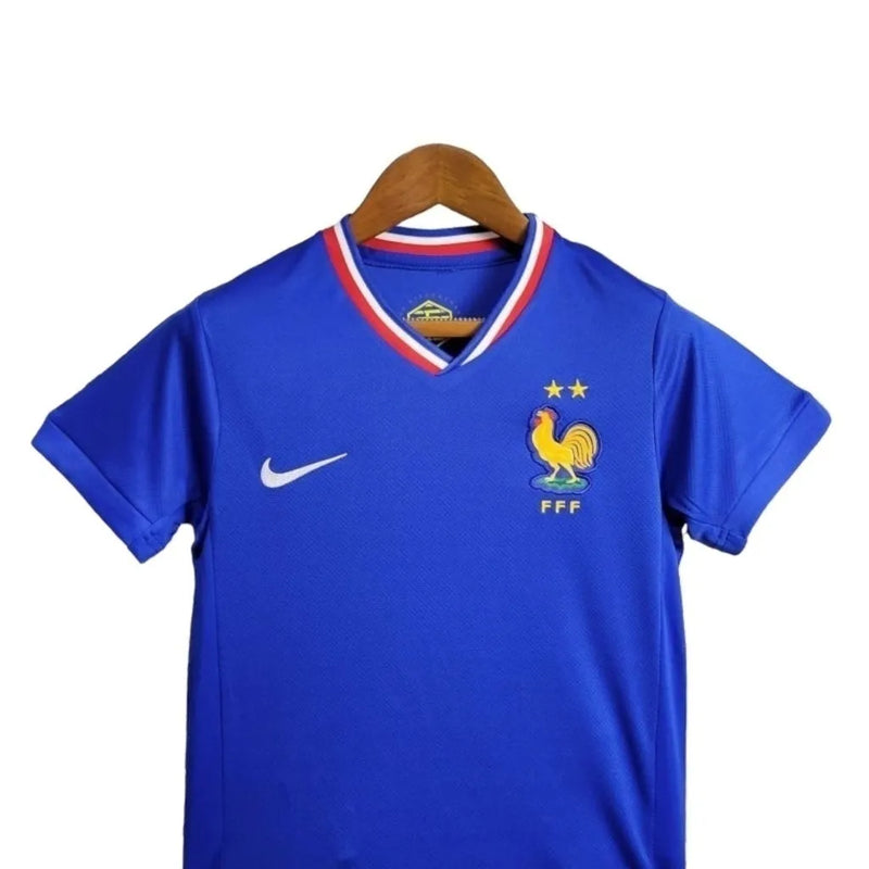 Kit Infantil Seleção da França I 24/25 - Nike - Azul