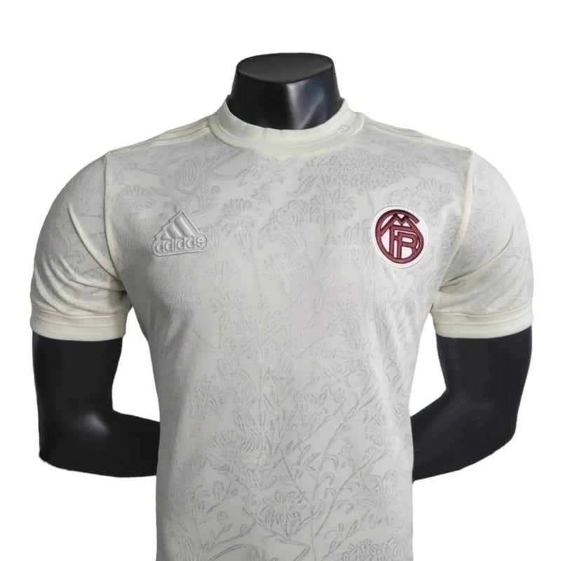 Camisa Bayern de Munique Edição especial 23/24 - Jogador Adidas Masculina - Bege