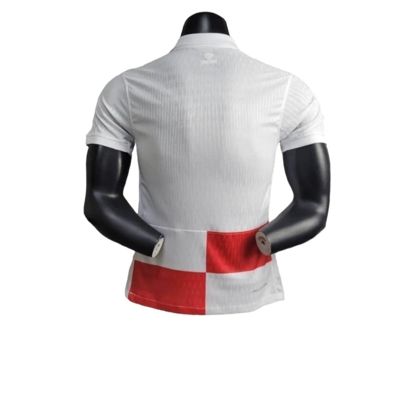 Camisa Seleção da Croácia I 24/25 - Jogador Nike Masculina - Branca e vermelha