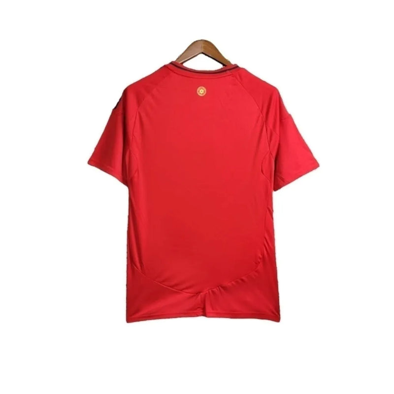 Camisa País de Gales I 24/25 - Torcedor Adidas Masculina - Vermelha