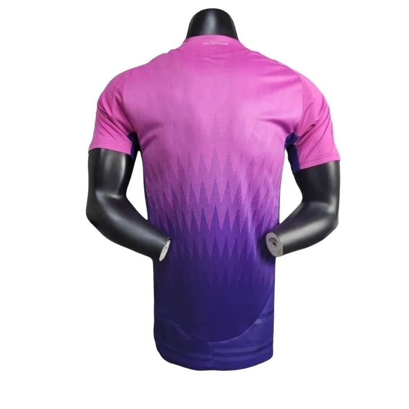 Camisa Seleção da Alemanha II 24/25 - Jogador Adidas Masculina - Rosa com detalhes em roxo