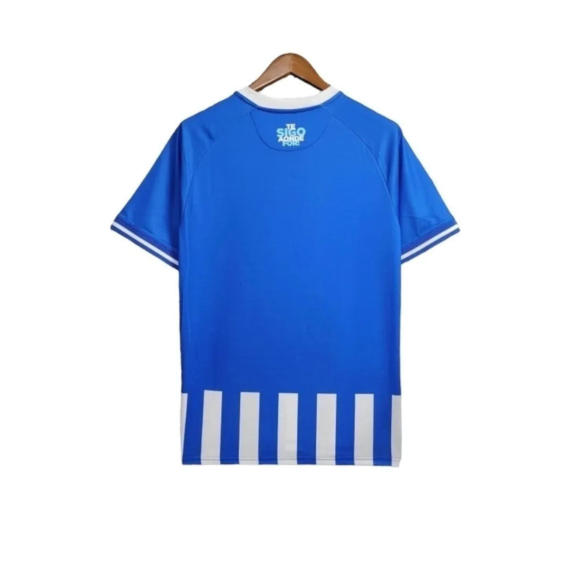 Camisa CSA de Alagoas I 24/25 - Torcedor Volt Masculina - Azul com listras brancas