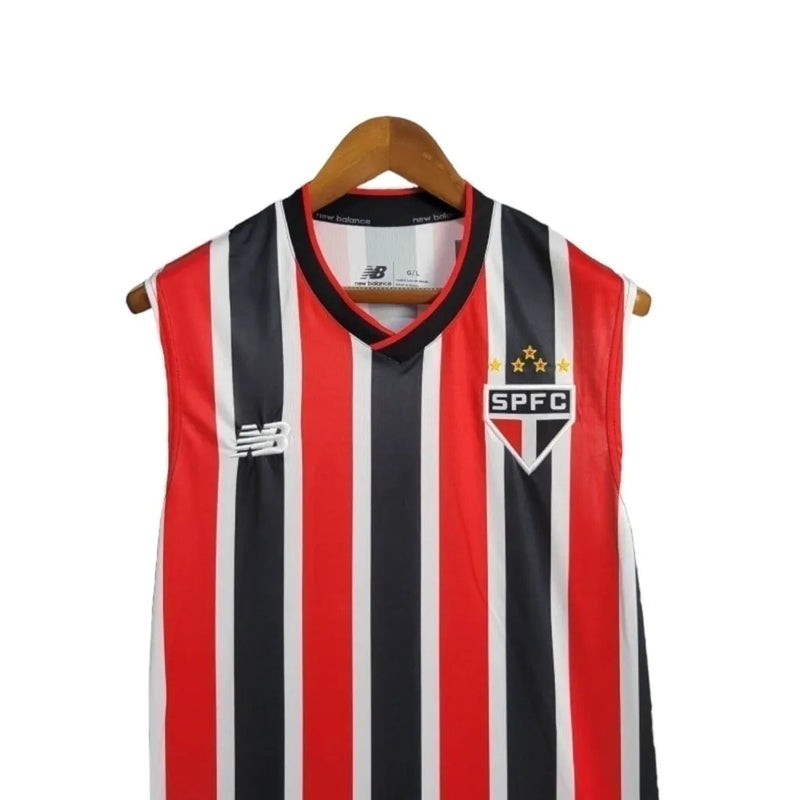 Camisa Regata São Paulo II 24/25 - Torcedor New Balance Masculina - Vermelha e preta