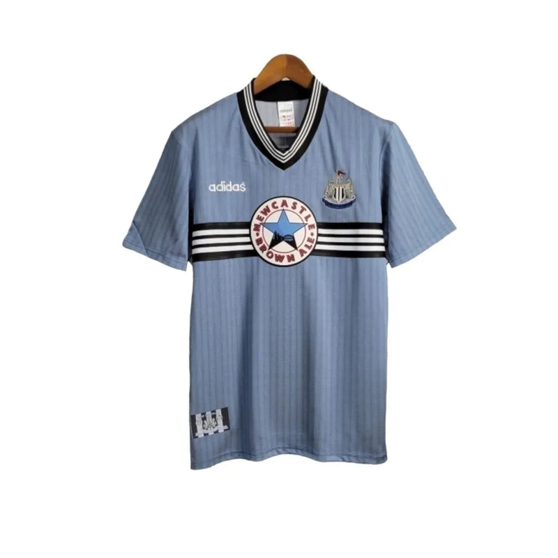 Camisa Retrô Newcastle II 1995/1996 - Adidas Masculina - Azul com detalhes em branco