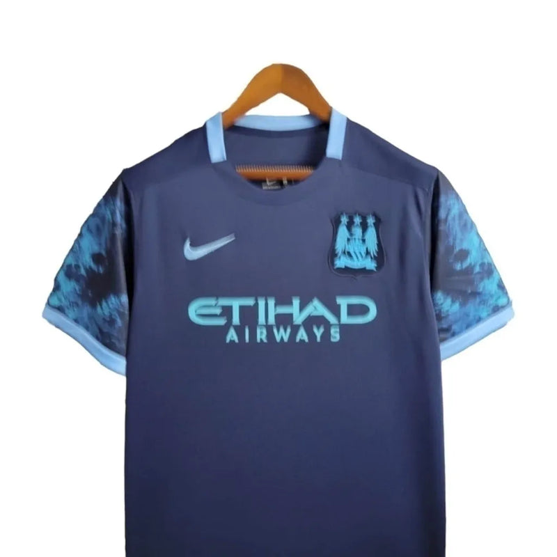 Camisa Retrô Manchester City II 2015/2016 - Masculina Nike - Azul