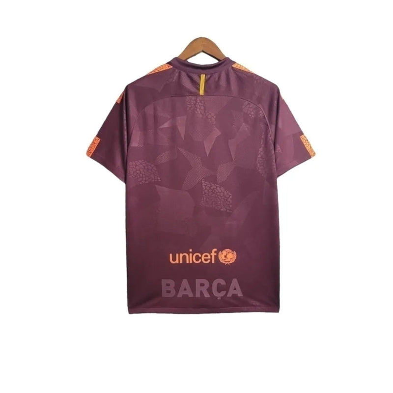 Camisa Retrô Barcelona 2018/2019 - Nike Masculina - Vinho com detalhes em laranja