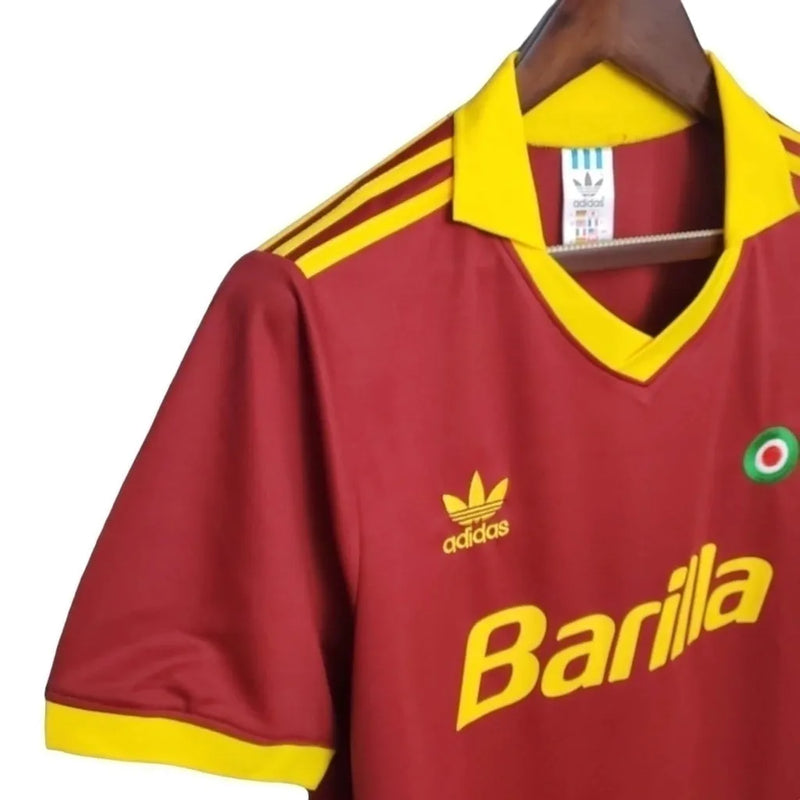 Camisa Retrô Barcelona I 1991/1992 - Adidas Masculina - Vermelha com detalhes em amarelo