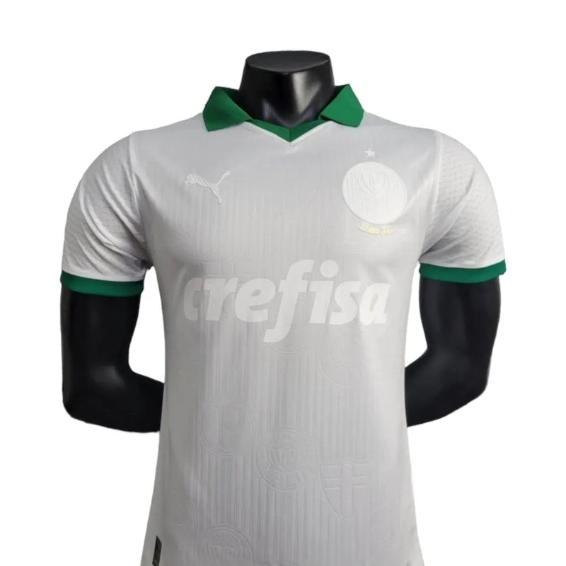 Camisa Palmeiras Edição especial 24/25 - Jogador Puma Masculina - Branca com detalhes em verde