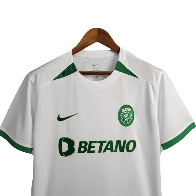 Camisa Sporting Lisboa Edição comemorativa 60 anos 24/25 - Torcedor Nike Masculina - Branca com detalhes em verde