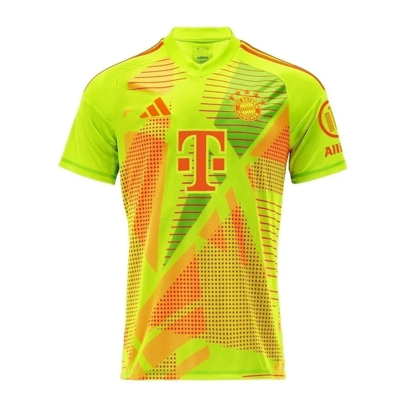 Camisa Bayern de Munique Goleiro 24/25 - Torcedor Adidas Masculina - Verde com detalhes em laranja