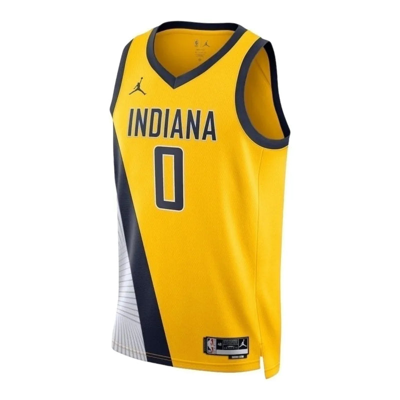 Camiseta Regata NBA Indiana Pacers 23/24 - Masculina Nike - Amarela