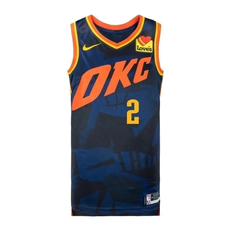 Camiseta Regata NBA Oklahoma City Thunder 23/24 - Masculina Nike - Azul