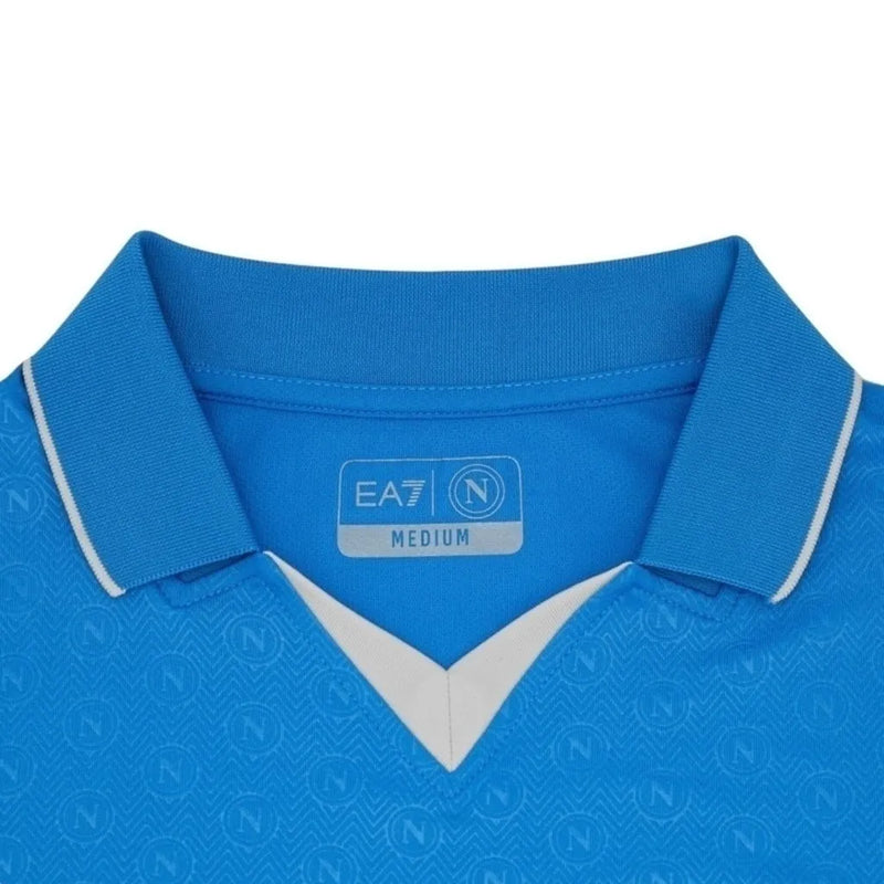 Camisa Napoli I 24/25 - Torcedor EA7 Masculina - Azul com detalhes em branco