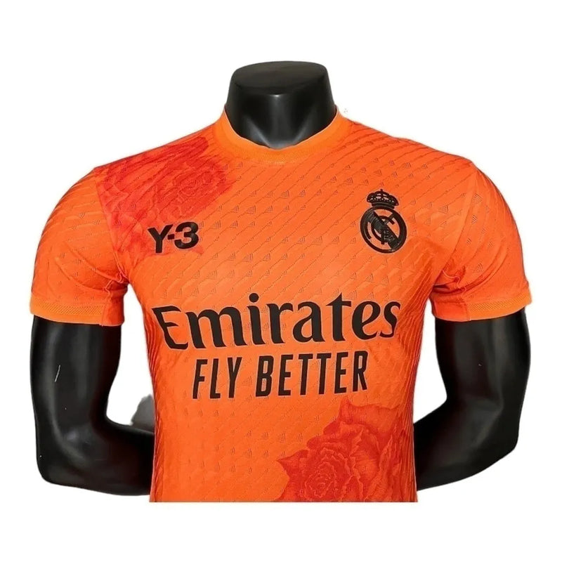 Camisa Real Madrid Edição especial 23/24 - Jogador Y-3 Masculina - Laranja