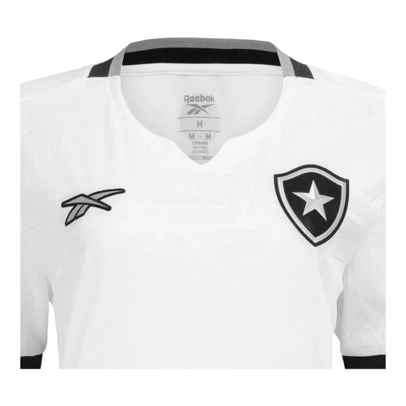 Camisa Botafogo III 24/25 - Torcedor Reebok Feminina - Branca com detalhes em preto