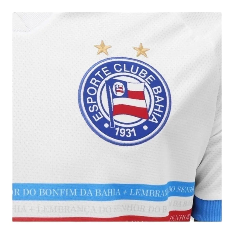 Camisa Bahia I 23/24 - Torcedor Esquadrão Masculina - Branca com detalhes em azul