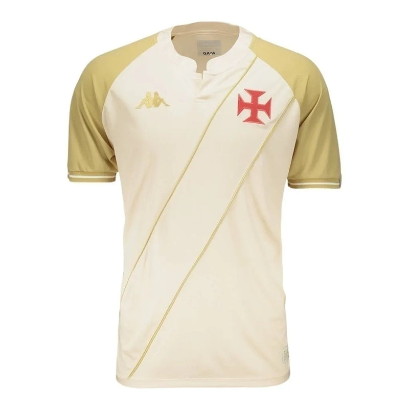 Camisa Vasco da Gama III 24/25 - Torcedor Kappa Masculina - Bege