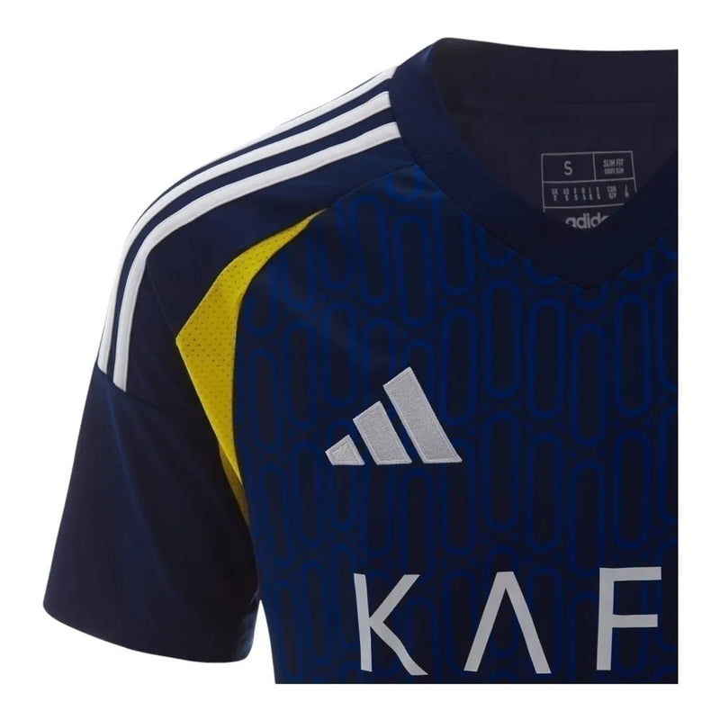 Camisa Al-Nassr II 24/25 - Torcedor Adidas Masculina - Azul com detalhes em amarelo e branco