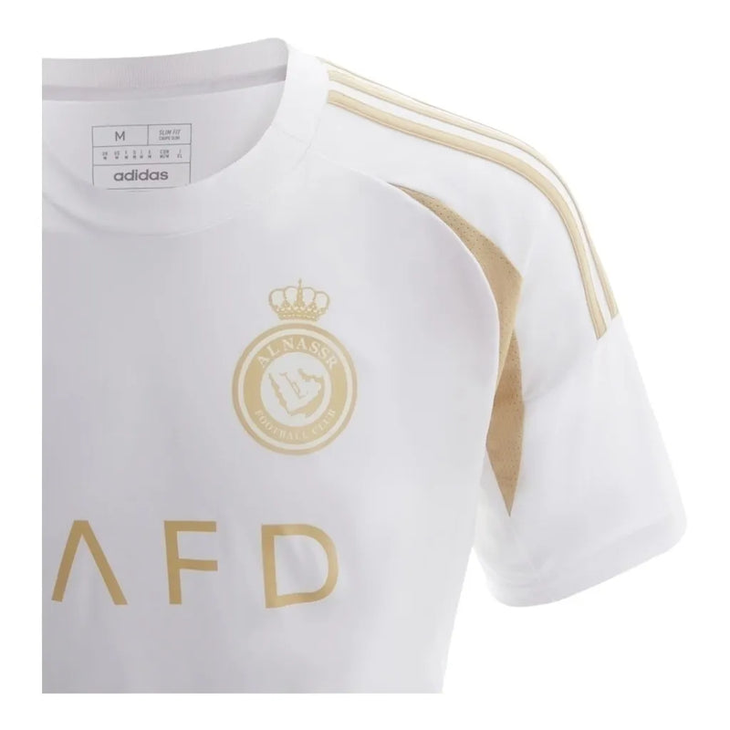 Camisa Al-Nassr III 24/25 - Torcedor Adidas Masculina - Branca com detalhes em dourado