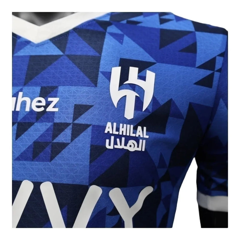 Camisa Al-Hilal I 24/25 - Jogador Puma Masculina - Azul com detalhes em branco