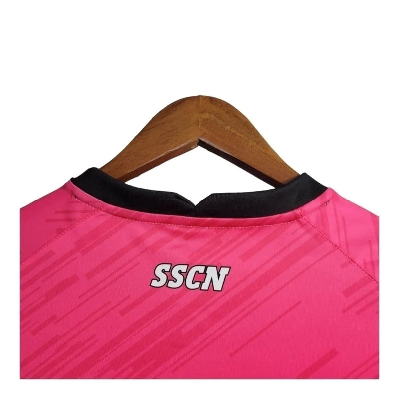 Camisa Napoli Goleiro 23/24 - Torcedor EA7 Masculina - Rosa