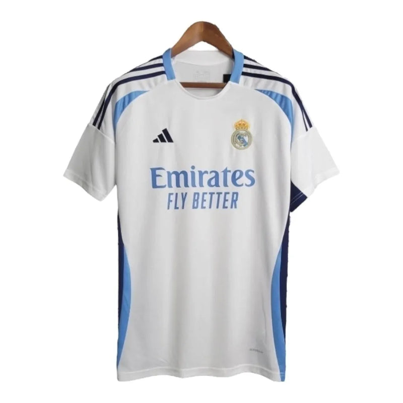 Camisa Real Madrid Edição Especial 23/24 - Torcedor Adidas Masculina - Branca com detalhes em azul