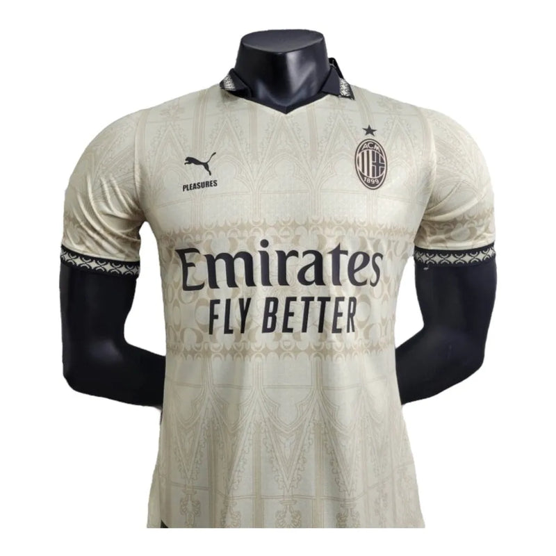 Camisa AC Milan Fourth 24/25 - Jogador Puma Masculina - Bege com detalhes em preto