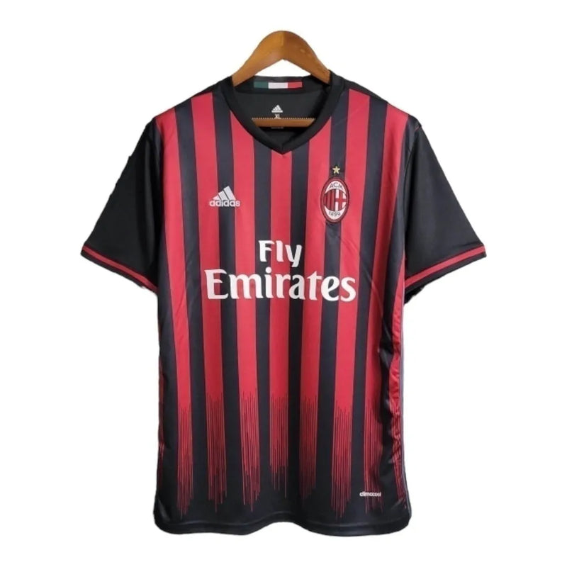 Camisa Retrô AC Milan I 2016/2017 - Masculina Adidas - Vermelha e preta