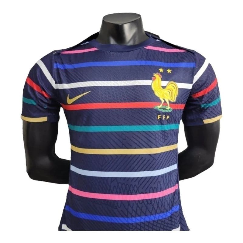 Camisa Seleção da França Pré-jogo 24/25 - Jogador Nike Masculina - Azul